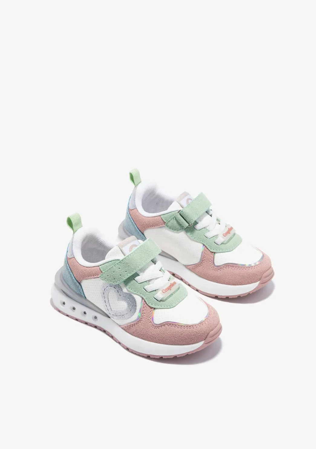 Outlet Zapatillas Corazón Con Luces Multicolor Zapatillas Con Luces|Zapatillas
