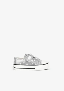 Online Zapatillas De Bebé Brillo En La Oscuridad Plateada Zapatillas|Zapatillas