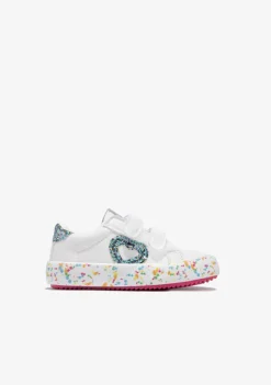 Best Zapatillas De Bebé Confeti Glitter Blanco Zapatillas|Zapatillas