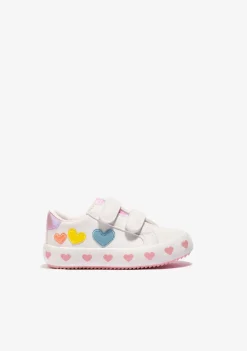 Best Sale Zapatillas De Bebé Corazones Blanco Zapatillas|Zapatillas