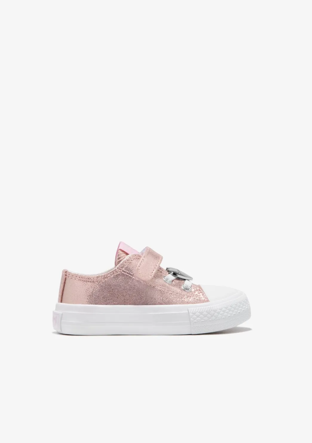 Sale Zapatillas De Bebé Lona Rosa Metalizado Zapatillas|Zapatillas