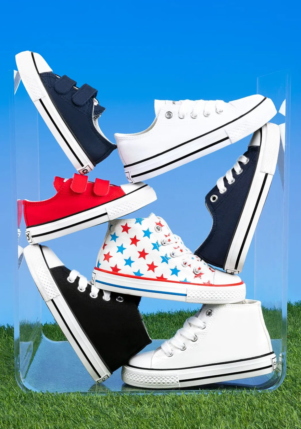 New Zapatillas De Bebé Tiras Adherentes Lona Marino Zapatillas|Zapatillas