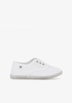 New Zapatillas De Lona Ecológicas Blanco Zapatillas|Zapatillas