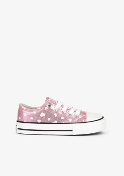 Hot Zapatillas De Niña Brillo En La Oscuridad Rosa Zapatillas