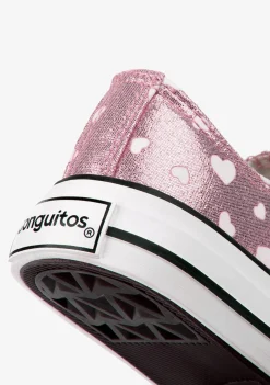 Hot Zapatillas De Niña Brillo En La Oscuridad Rosa Zapatillas