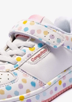 Cheap Zapatillas Elástico Puntos Blanco Zapatillas|Zapatillas