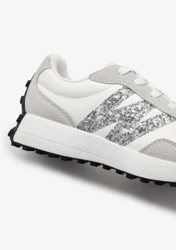 Clearance Zapatillas Glitter Blanco B&W Zapatillas|Zapatillas