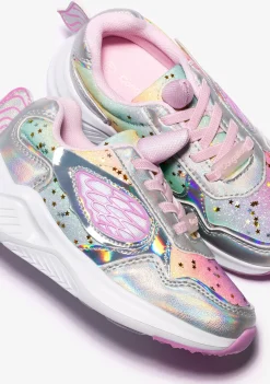 Best Sale Zapatillas Unicornio Glitter Con Luz Metalizado Zapatillas Con Luces|Zapatillas