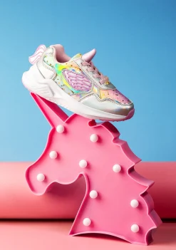 Best Sale Zapatillas Unicornio Glitter Con Luz Metalizado Zapatillas Con Luces|Zapatillas