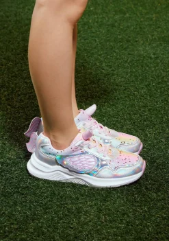 Best Sale Zapatillas Unicornio Glitter Con Luz Metalizado Zapatillas Con Luces|Zapatillas
