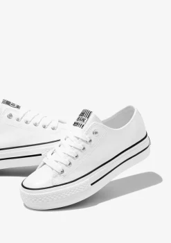 Hot Zapatillas Unisex Basic Lona Blanco B&W Zapatillas|Zapatillas