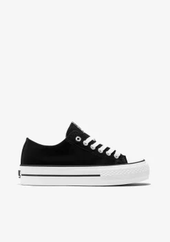 Store Zapatillas Unisex Basic Lona Negro B&W Zapatillas|Zapatillas