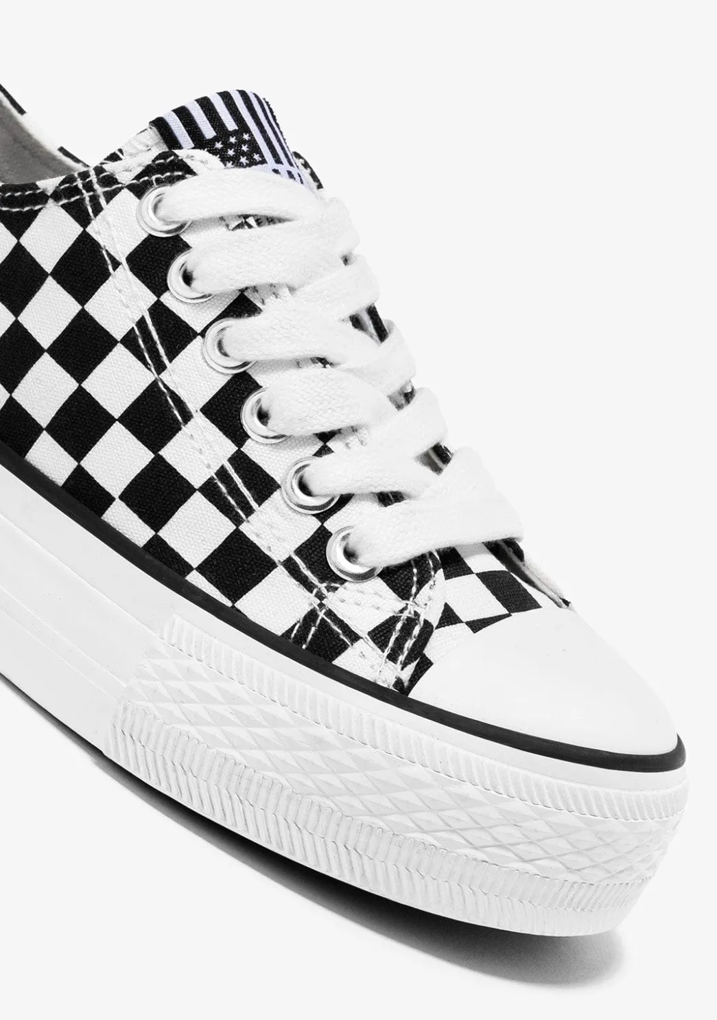 Shop Zapatillas Unisex Lona Negro Blanco B&W Zapatillas|Zapatillas