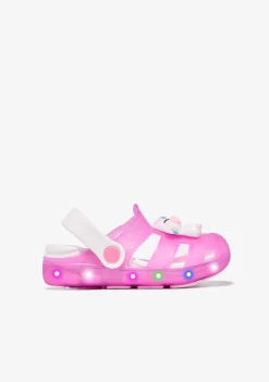 Best Sale Zuecos Unicornio Con Luces Rosa Sandalias|Sandalias
