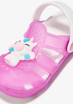 Best Sale Zuecos Unicornio Con Luces Rosa Sandalias|Sandalias